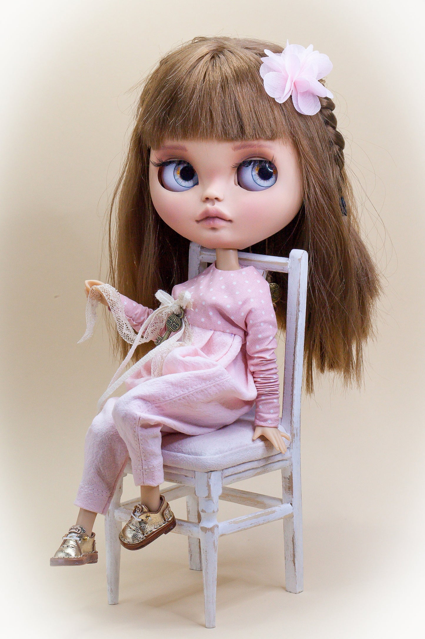 PDF Digital Pattern Overall Jumpsuit for Blythe 1:6 doll. YouTube VIDEO.
