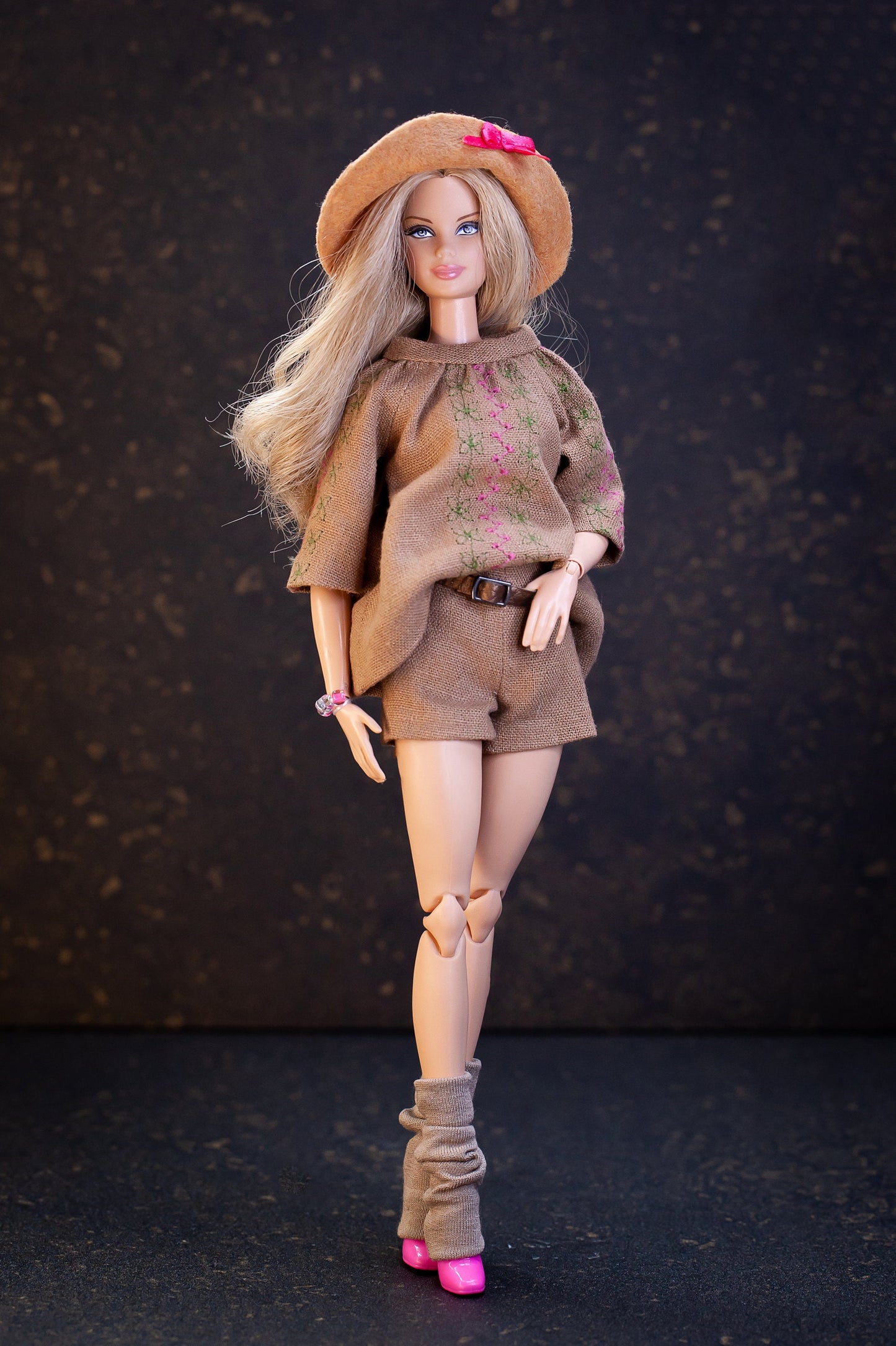 PDF Digital Pattern boho hippie blouse for BB, Poppy Parker, Tulabelle, Fashion royalty, Nu face and Blythe dolls.