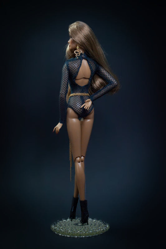 Body blouse made of mesh fabric for Integrity Toys Poppy Parker Fashion Royalty Nu Face Dolls