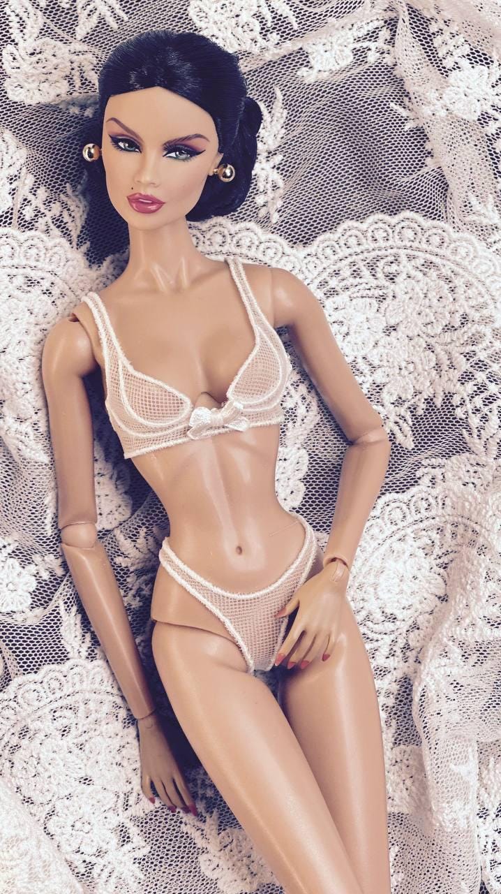 Digital Embroidery &amp; Sewing Pattern – Lingerie for Fashion Royalty, Nu Face Dolls