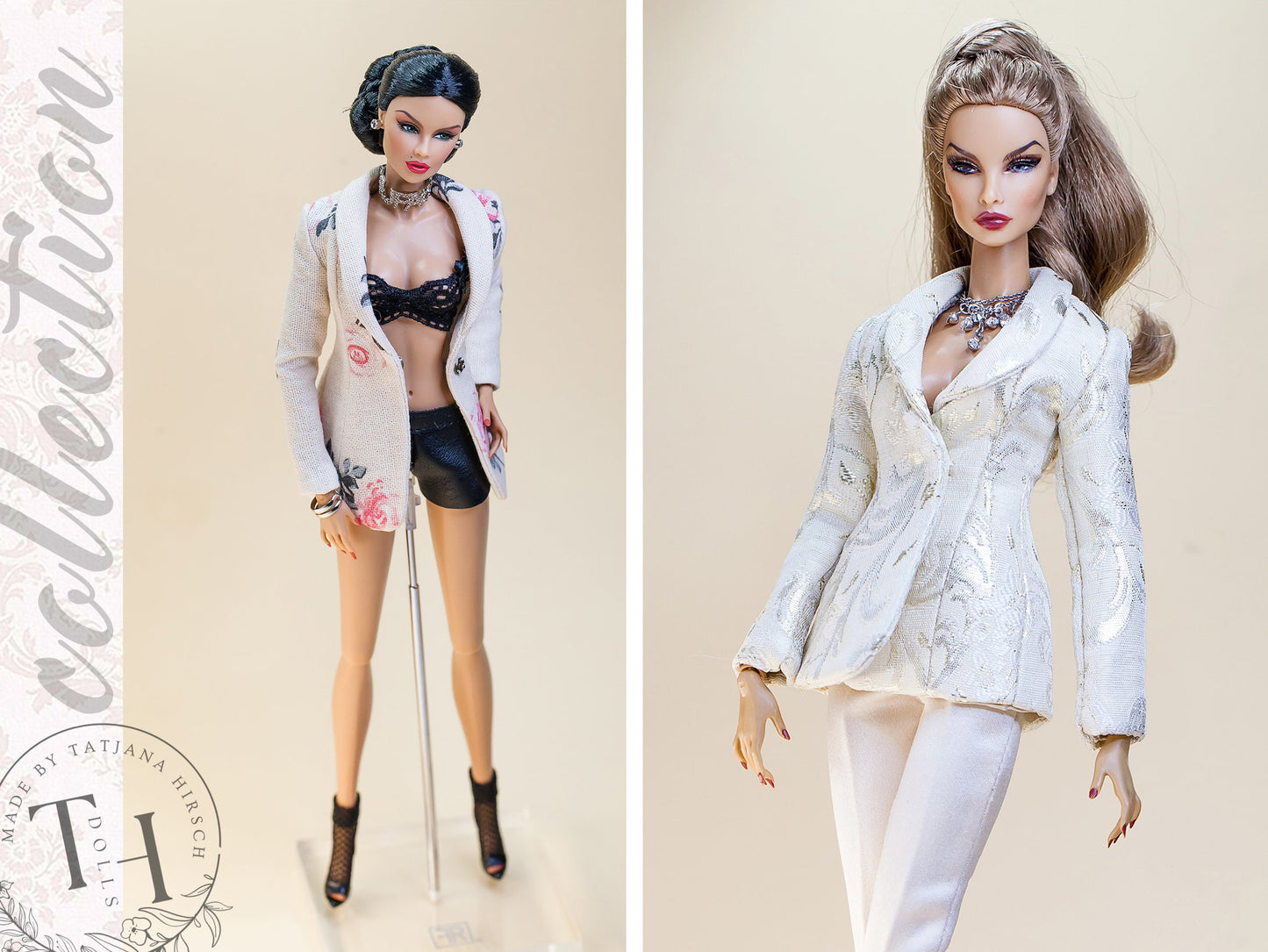 Blazer jacket for Integrity toys Fashion Royalty Nu Face Poppy Parker dolls.
