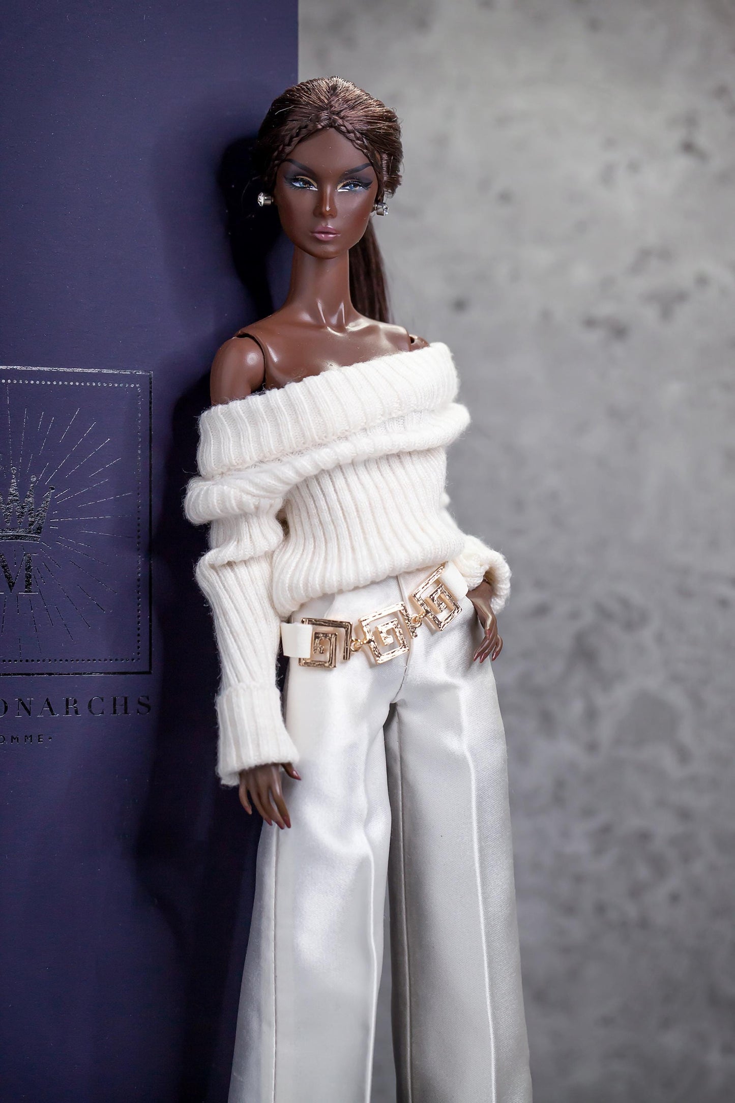 PDF Digital Pattern boat neck sweater for BB &amp; Integrity toys 1:6 dolls. VIDEO tutorial