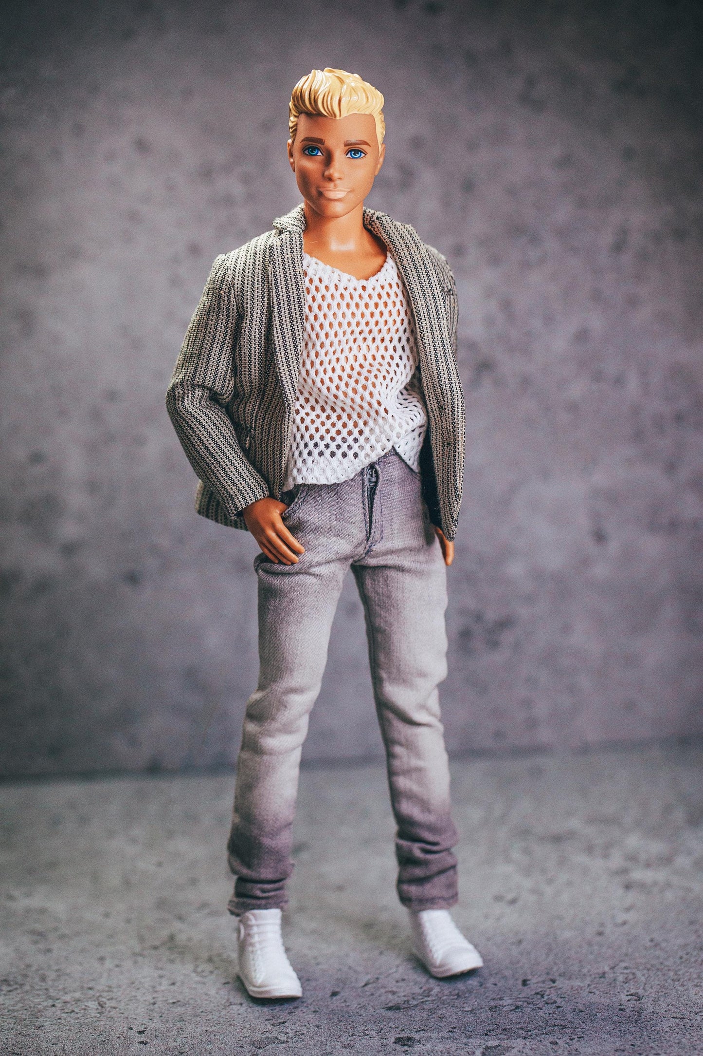 PDF Digital Pattern slim fit jacket coat for 1:6 12" male MTM fashion doll. Video tutorial.