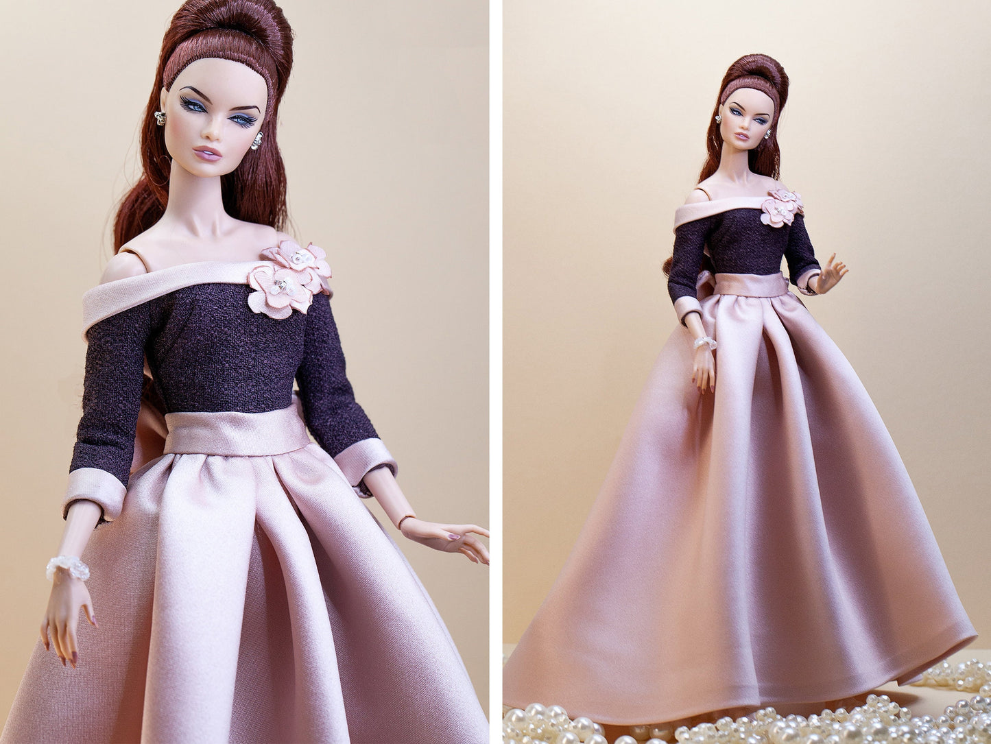 Ball gown for Integrity toys Fashion Royalty Nu Face Poppy Parker 12 inch fashion dolls.