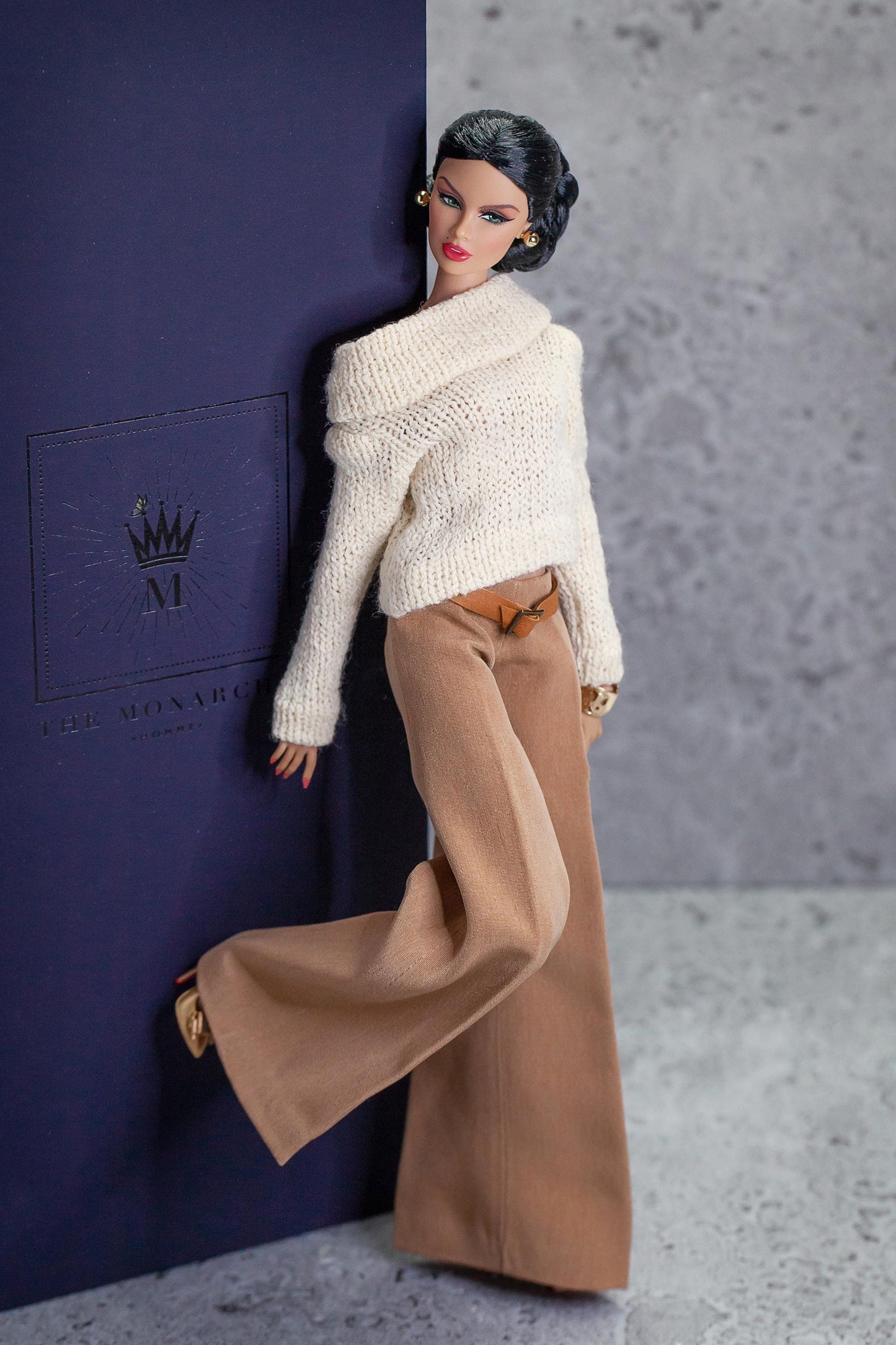 PDF Digital Pattern boat neck sweater for BB &amp; Integrity toys 1:6 dolls. VIDEO tutorial