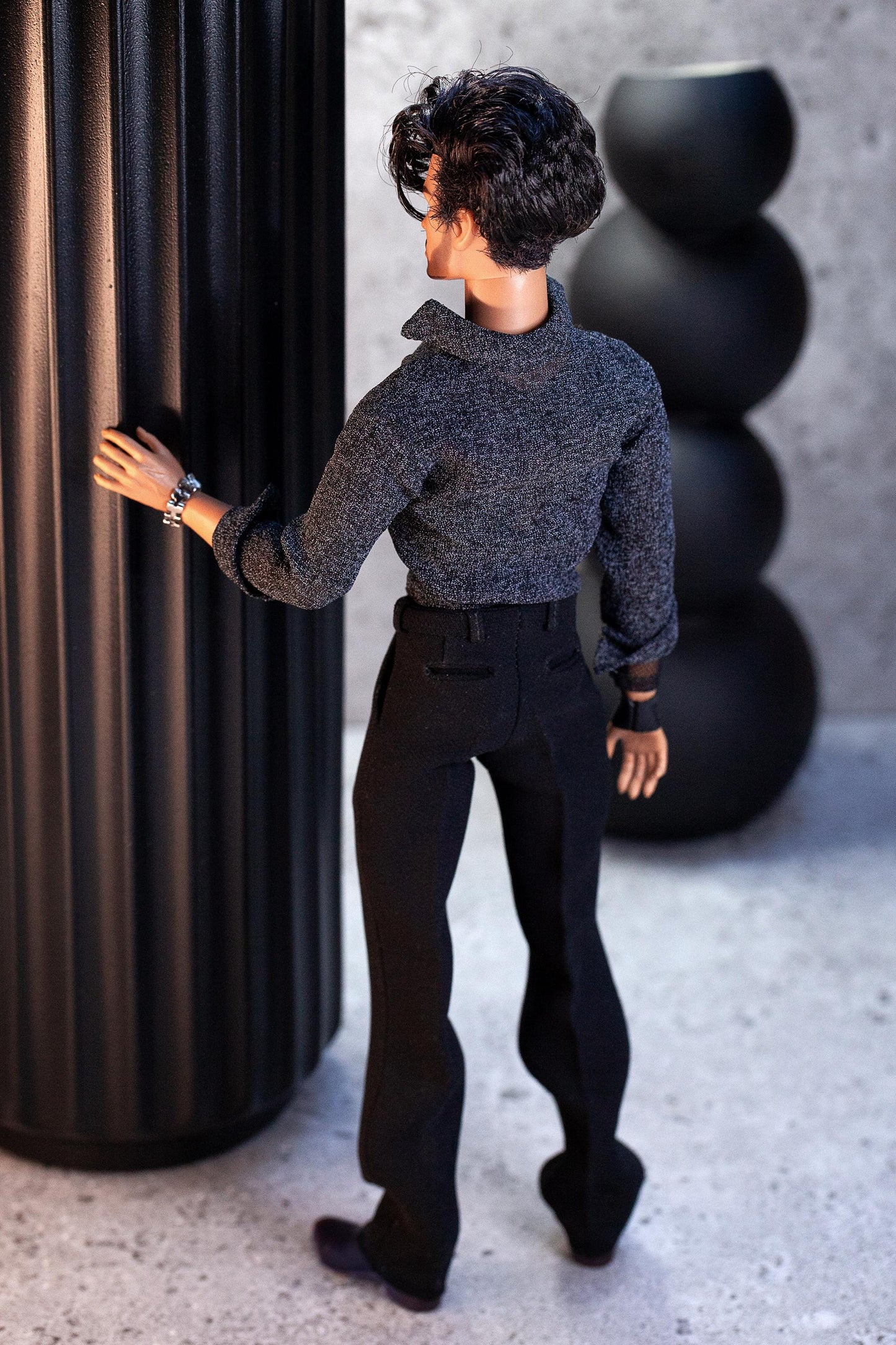 PDF Digital Pattern pleated trousers pants for male FR HOMME doll Integrity toys.