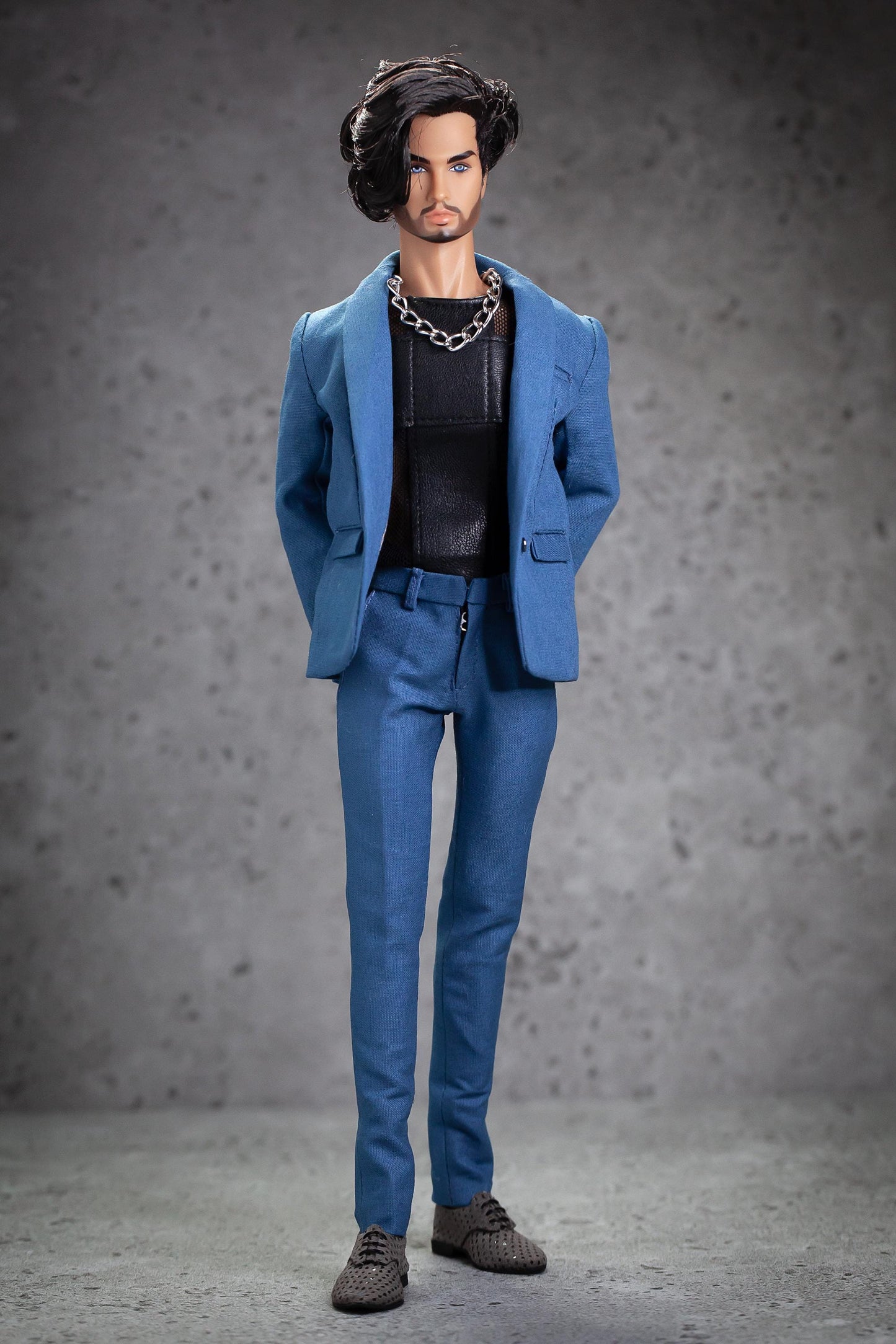 PDF Digital Pattern slim fit trousers +chino pants for male FR HOMME Monarch doll Integrity toys.