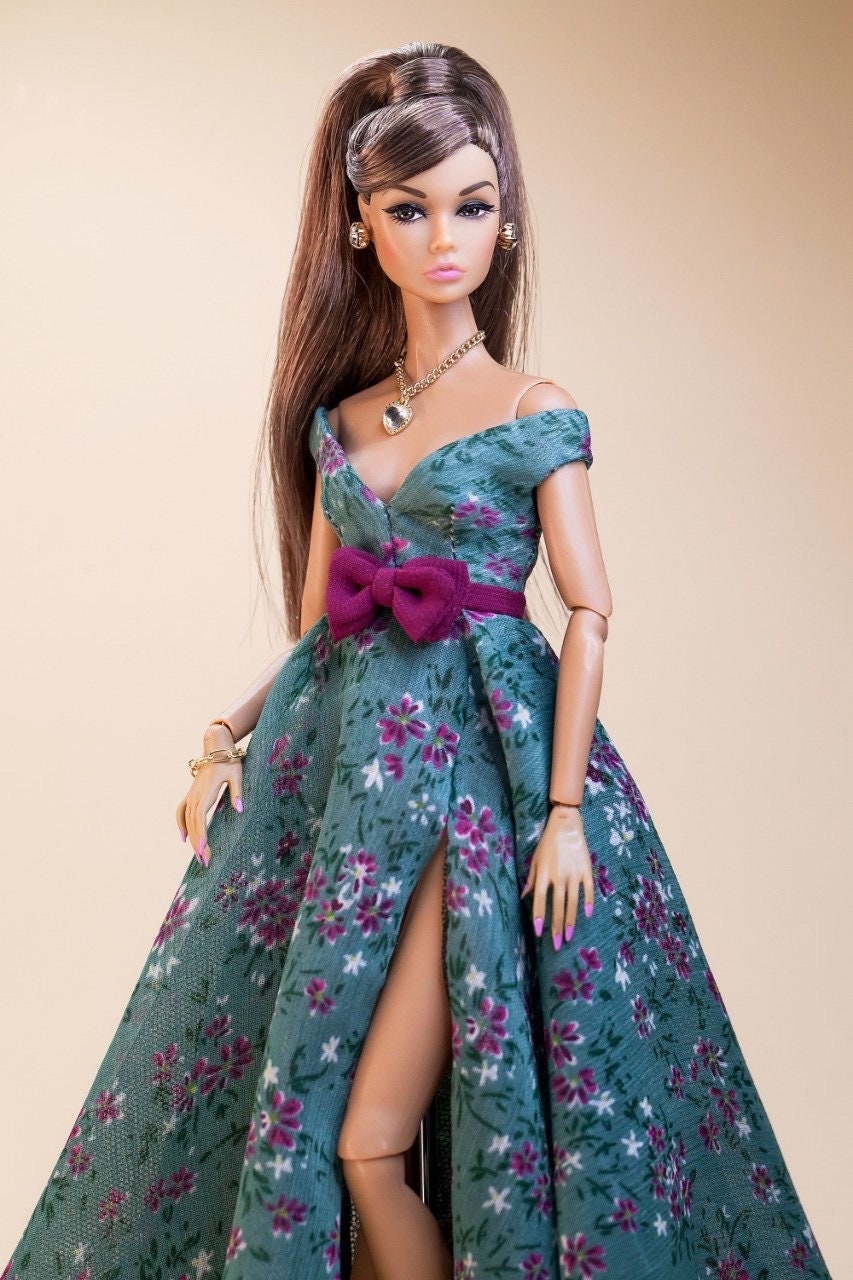 Long dress with slit for Integrity Toys 12 inch fashion dolls.