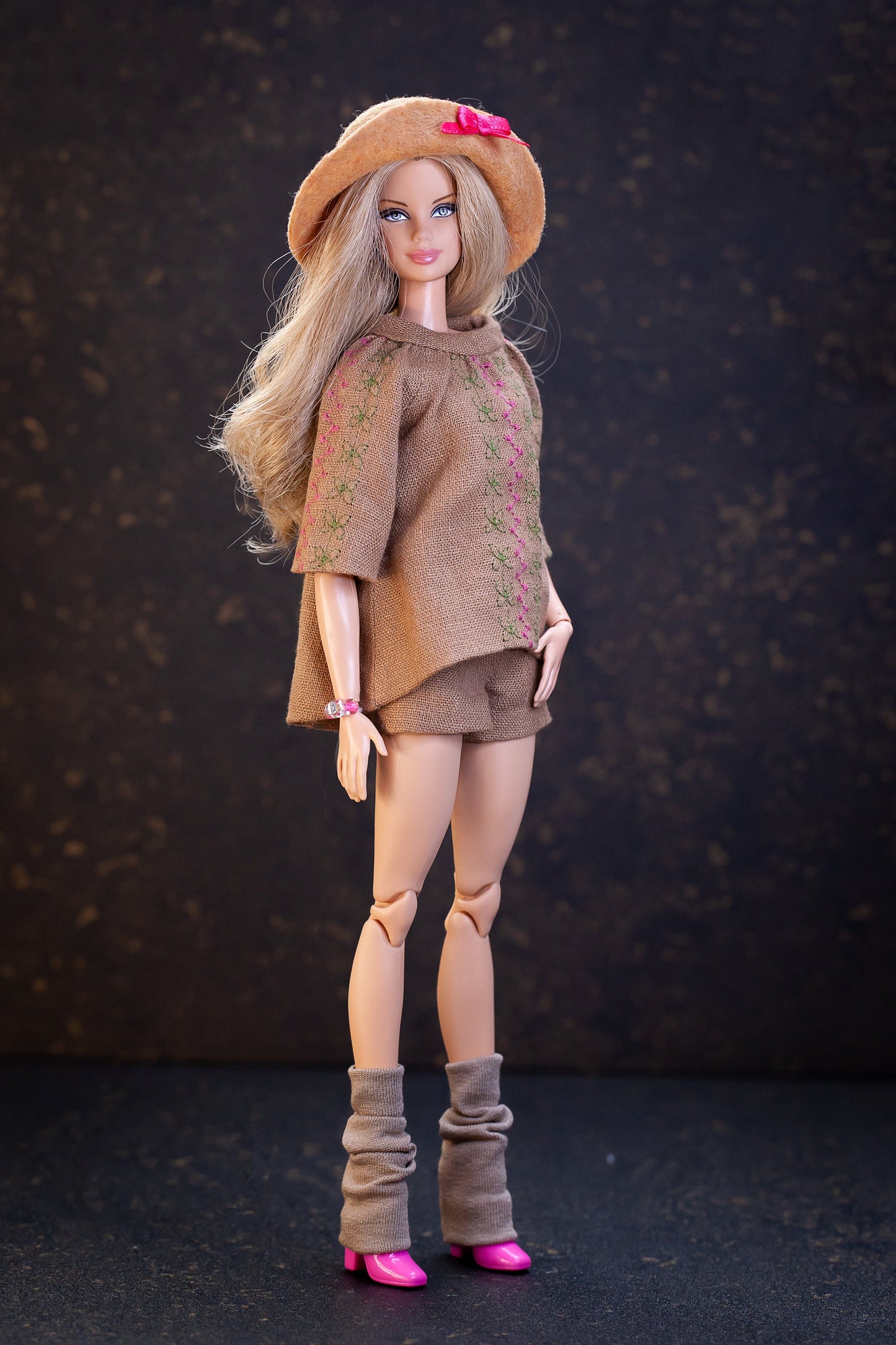 PDF Digital Pattern boho hippie blouse for BB, Poppy Parker, Tulabelle, Fashion royalty, Nu face and Blythe dolls.
