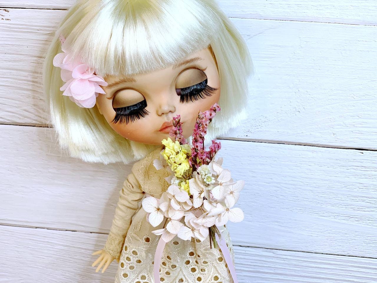 PDF Digital Pattern vintage dress for BB and Blythe dolls. Youtube VIDEO