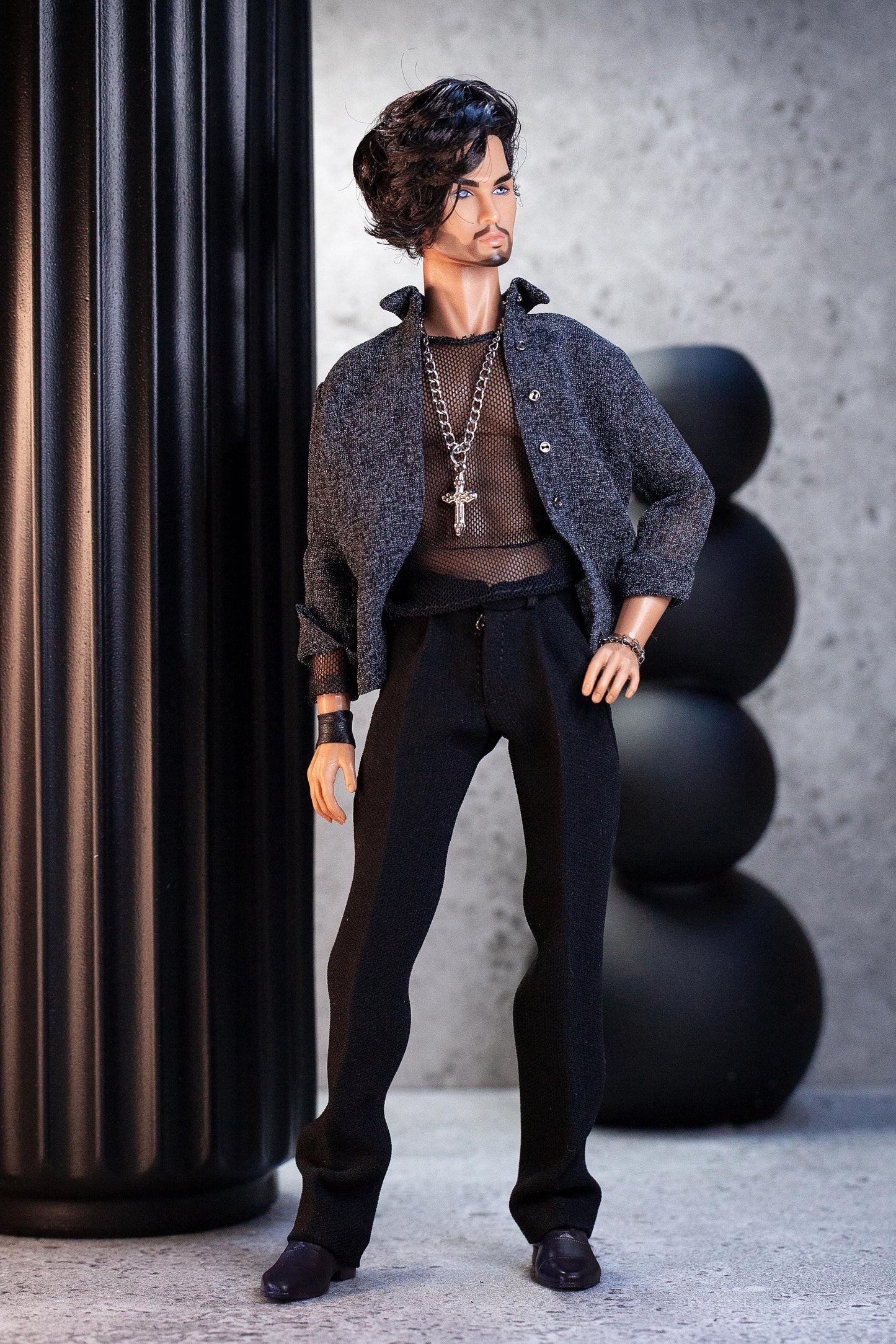 PDF Digital Pattern pleated trousers pants for male FR HOMME doll Integrity toys.