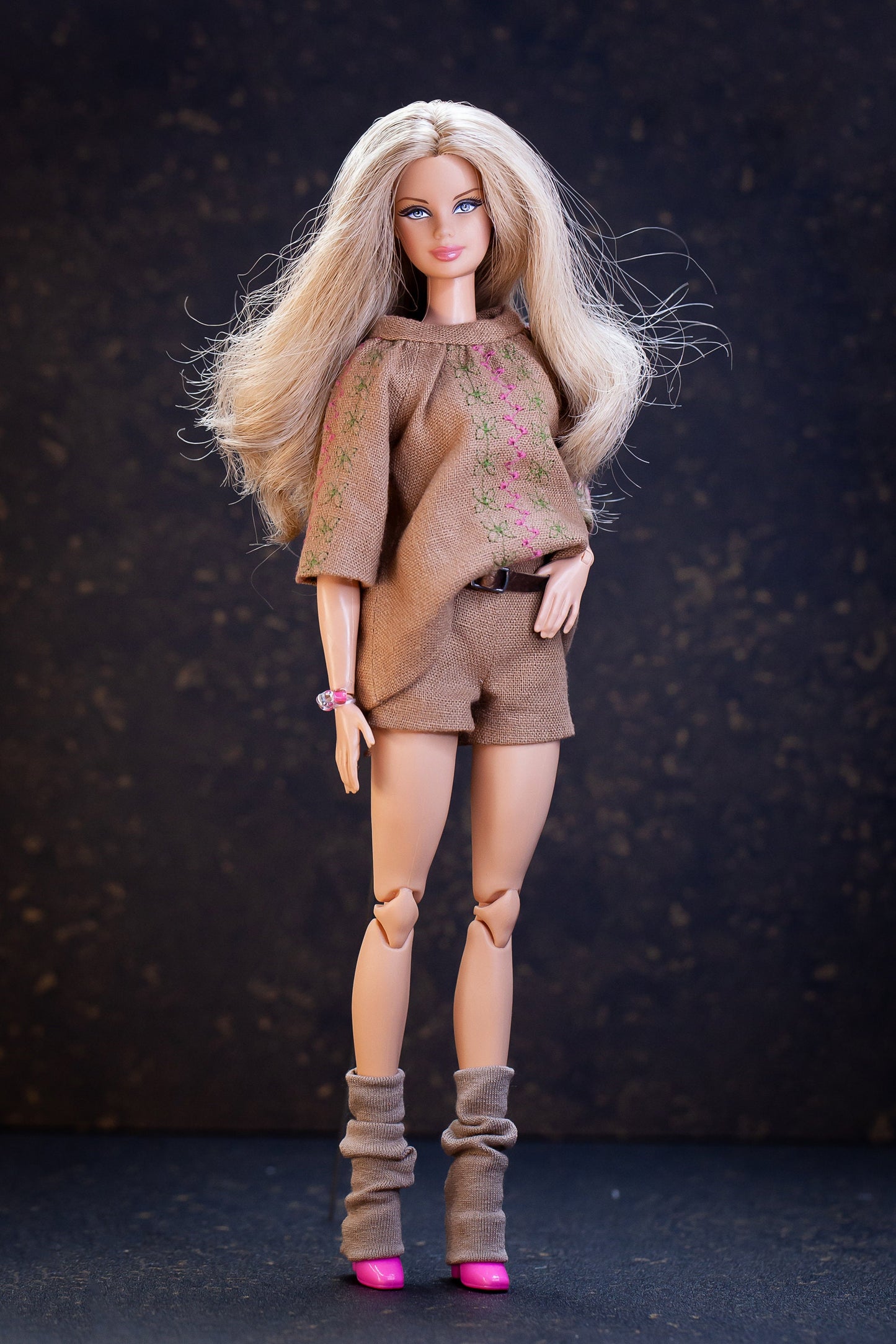 PDF Digital Pattern boho hippie blouse for BB, Poppy Parker, Tulabelle, Fashion royalty, Nu face and Blythe dolls.