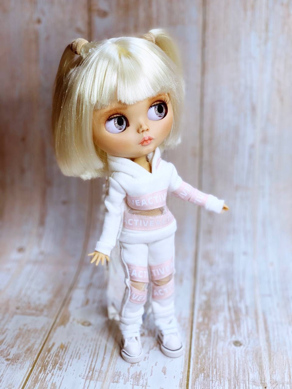 Blythe Outfit: Hooded Sweatshirt, Sweatpants, and Jogging Suit. Doll Clothes for 1/6 Dolls